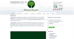 Desktop Screenshot of designscapesofnc.com